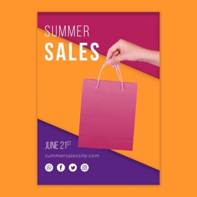 Summer Sales Cover Template – Free Download