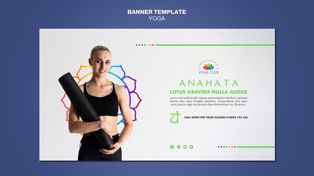 Yoga Concept Banner Template – Free Download