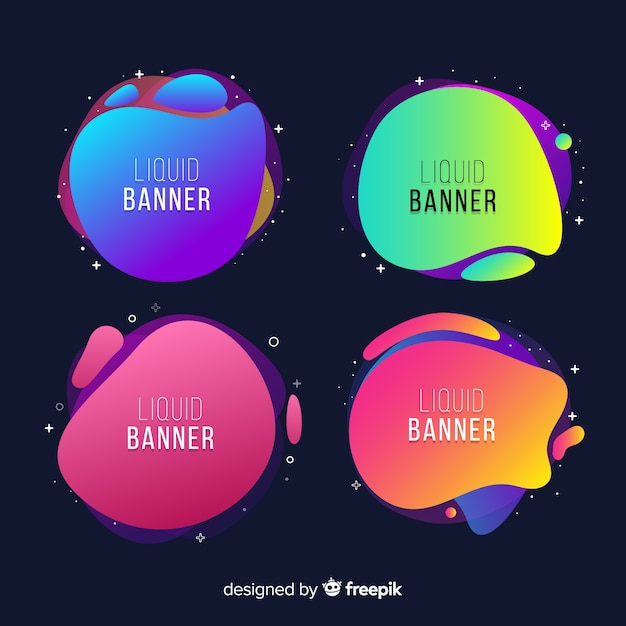 Abstract Liquid Banners – Download Free Stock Photo