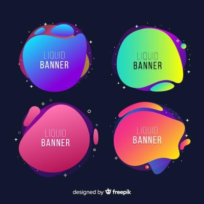 Abstract Liquid Banners – Download Free Stock Photo