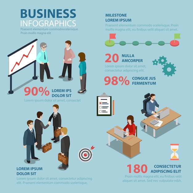 Business Timeline Milestone Infographics Concept – Free Download