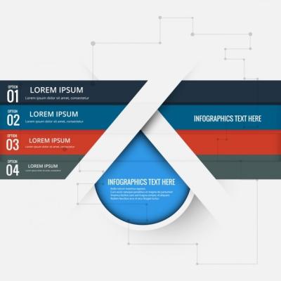 Technological Appearance Vector Templates for Infographics – Free Download