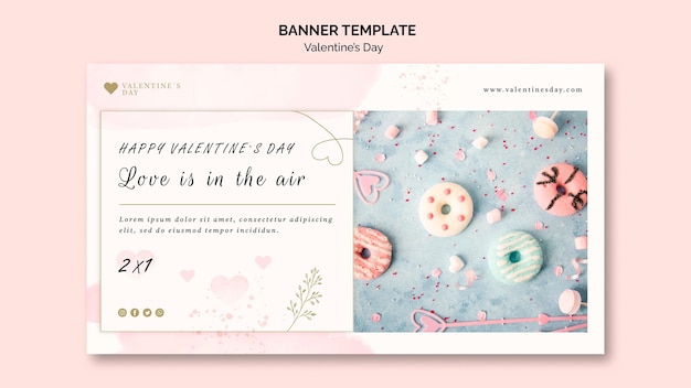 Valentine’s Day Banner Template – Free Download