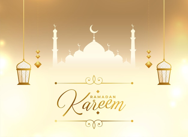 Eid Mubarak and Ramadan Kareem Festival Card Design – Free Stock Photo Download