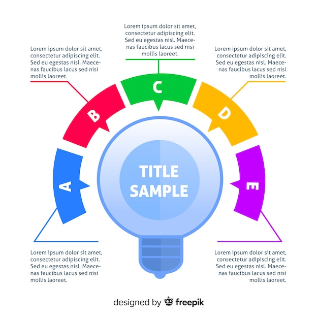 Creative Light Bulb Infographic – Free Download