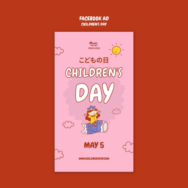 Children’s Day in Japan Template Design – Download Free Stock Photo