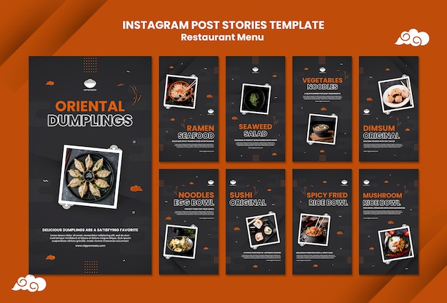 Japanese Food Instagram Stories Template – Free Download