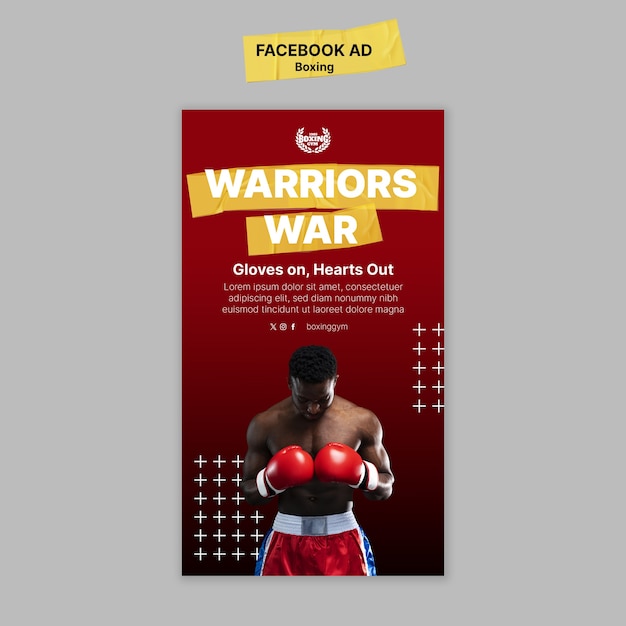 Boxing Template Design for Your Creative Projects – Free Download