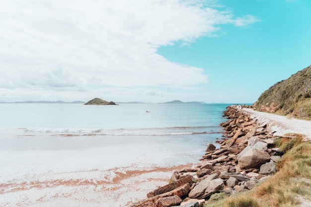 Stunning Landscape View of Rio Beach Near Sandy Road – Free Download