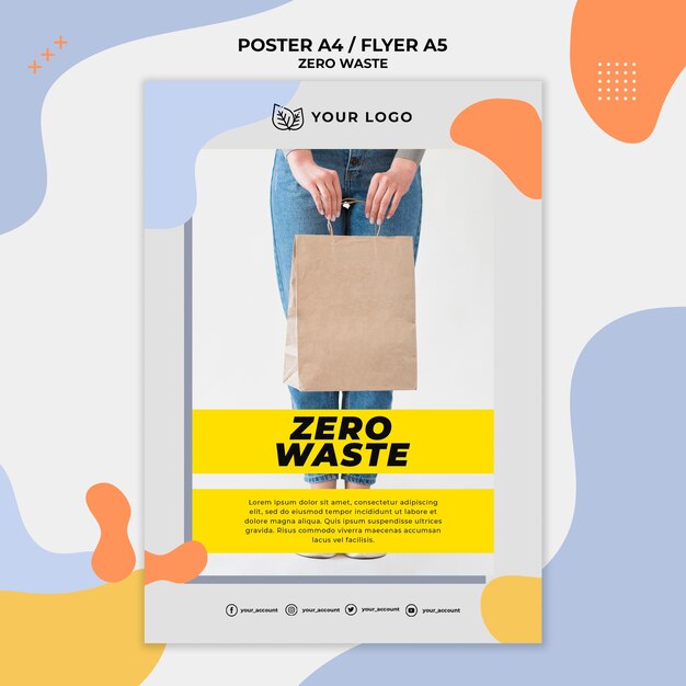 Zero Waste Poster Template – Free Download