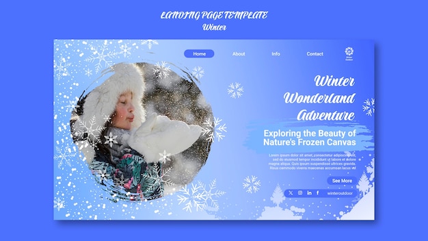 Winter Template Design: Free Download of Stunning PSD Templates