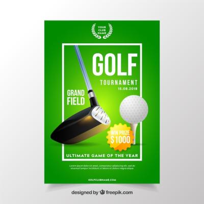 Golf Tournament Flyer Design – Free Download