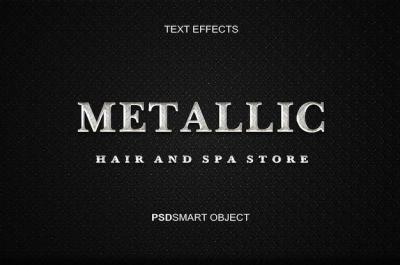 Luxury Metal Text Style Mockup – Free to Download