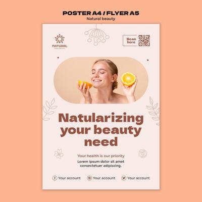 Natural Beauty Template Design – Free Download