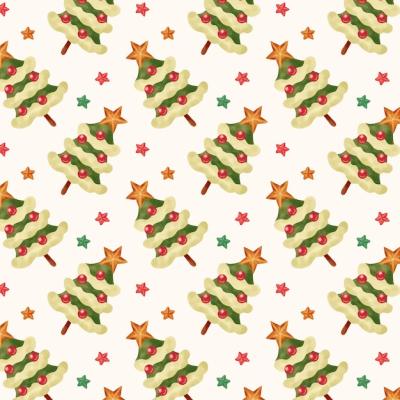 Watercolor Christmas Season Pattern Design – Download Free Stock Photo