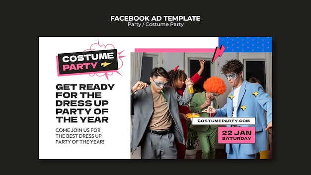 Costume Party Template Design – Free to Download