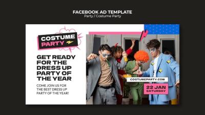 Costume Party Template Design – Free to Download