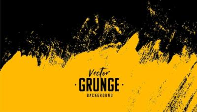 Black and Yellow Abstract Dirty Grunge Background – Free Download