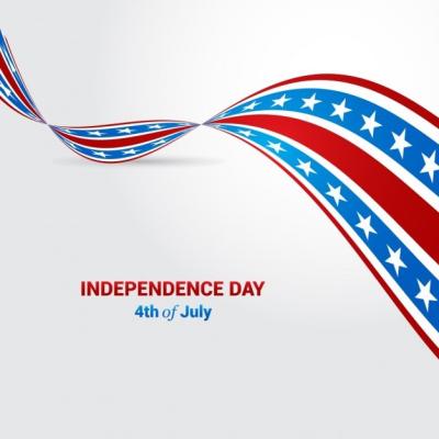 4th of July Background Vector Template – Free Download