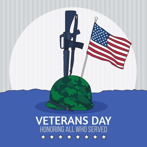 Hand Drawn Veteran’s Day Background – Free Download