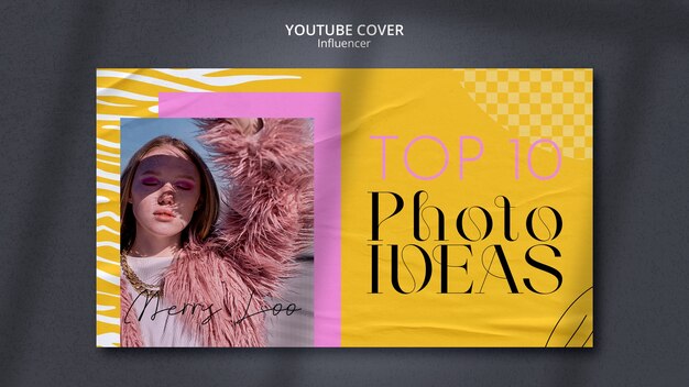 Influencer Job YouTube Cover Template for Free Download