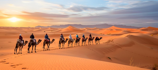 Group of People Riding Camels in Desert – Free Stock Photo, Download Free