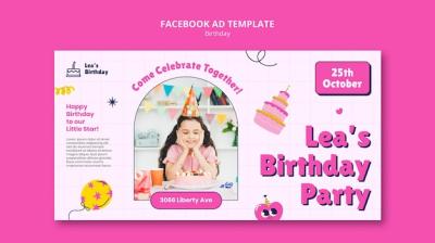 Birthday Celebration Facebook Template – Free Download