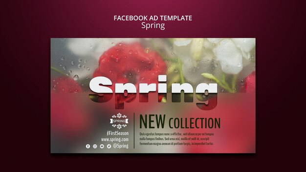 Spring Season Facebook Template – Free to Download