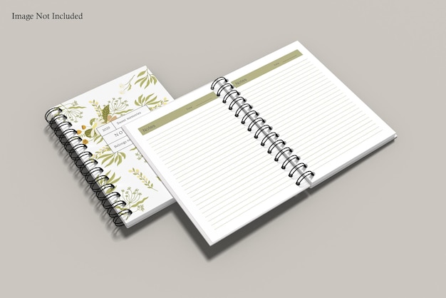 A5 Spiral Notebook Mockup – Free Download