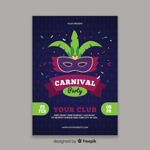 Mask Carnival Party Poster – Free Stock Photo, Download for Free