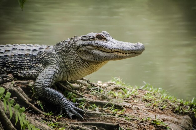 Stunning Close-up of a Crocodile in Water – Free Stock Photo Download