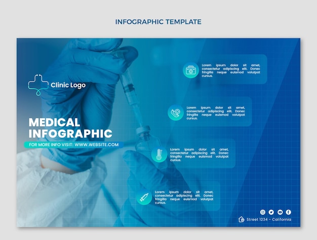 Gradient Medical Infographic – Free Stock Photo, Download for Free