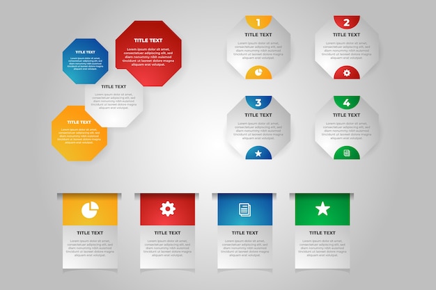 Gradient Infographic Elements – Free to Download