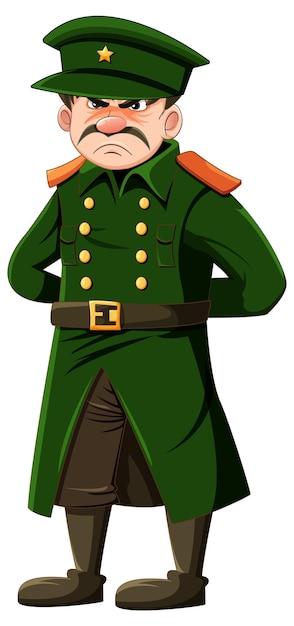 Serious Military Officer with Grumpy Expression – Free to Download