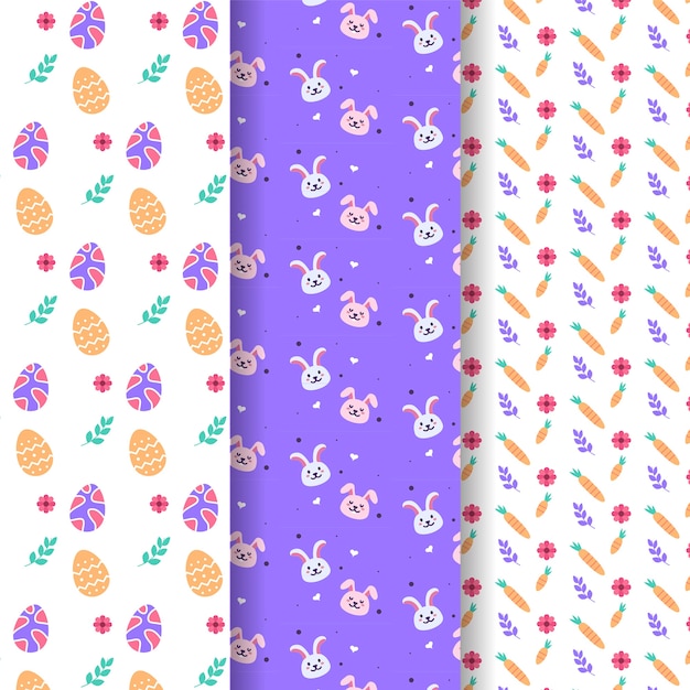 Easter Day Pattern Pack – Free Download of Vector Templates