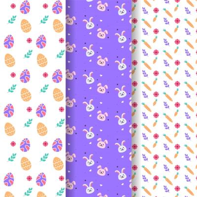 Easter Day Pattern Pack – Free Download of Vector Templates