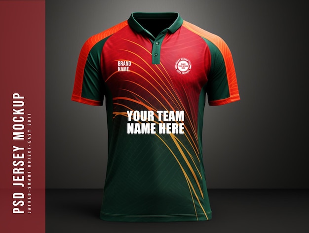 Futuristic Jersey Mockup for the Bangladeshi Cricket Team – Free Download