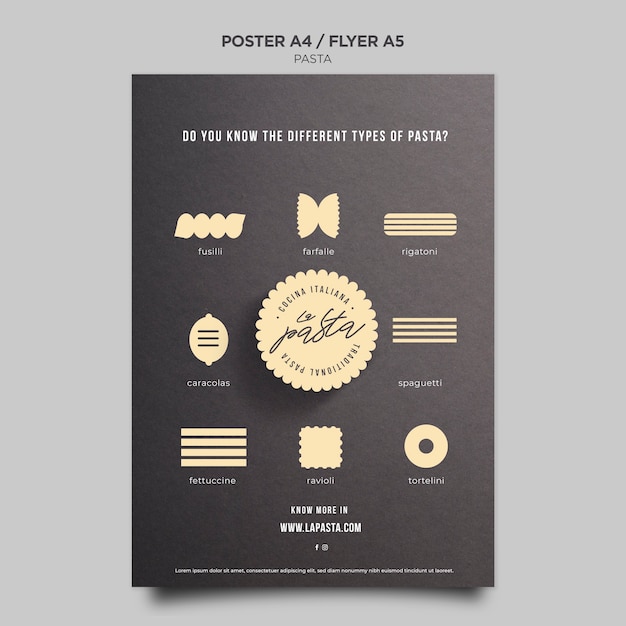 Pasta Shop Flyer Template – Free Download