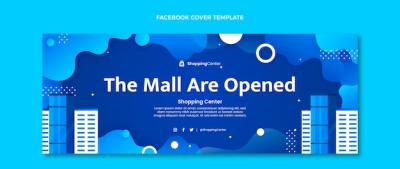 Gradient Shopping Center Design Template – Free Download