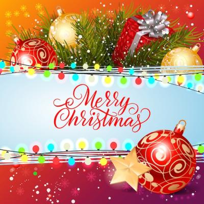 Merry Christmas Inscription with Swirls – Free Download, Download Free Stock Photo