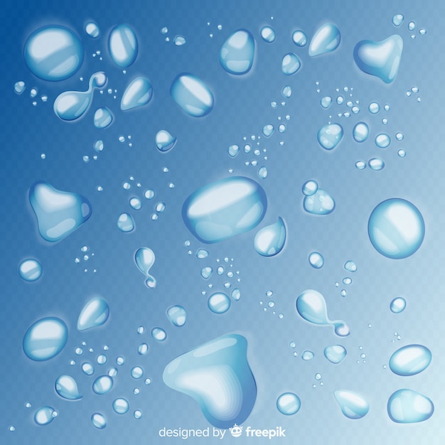 Realistic Water Drops Collection – Free Download