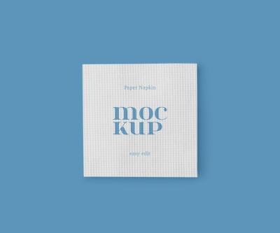 Paper Napkin Mockup PSD Template for Free Download