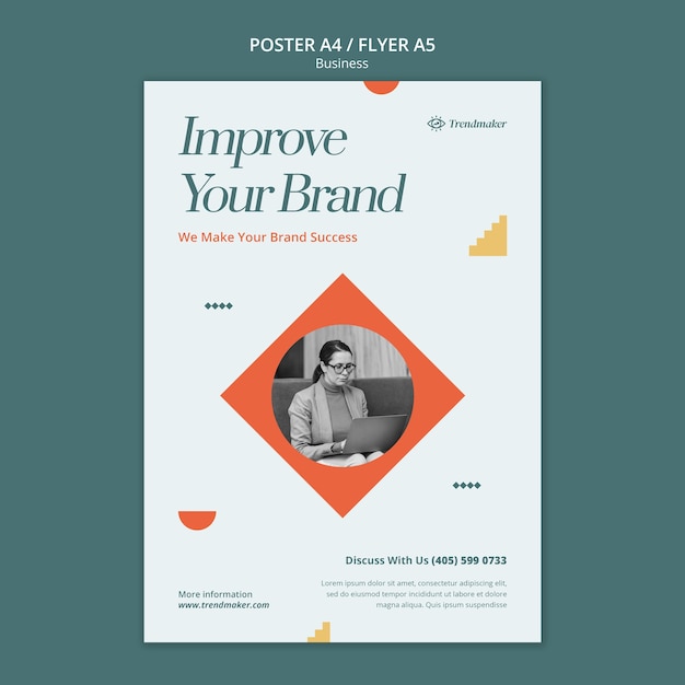 Business Concept Poster Template for Creative Projects – Free Download