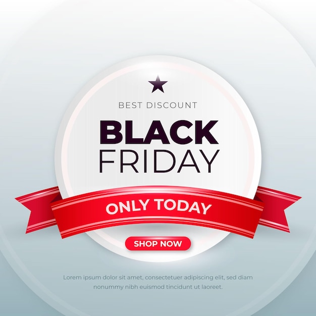 Realistic Black Friday Concept – Free Stock Photo Download