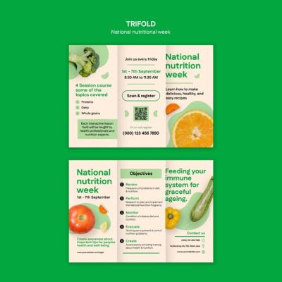 National Nutrition Week Template Design – Free Download