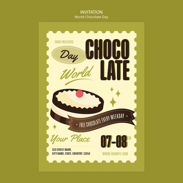 World Chocolate Day Invitation Template – Free Download