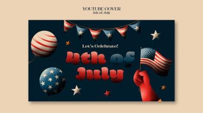 4th of July Celebration YouTube Cover – Free Download