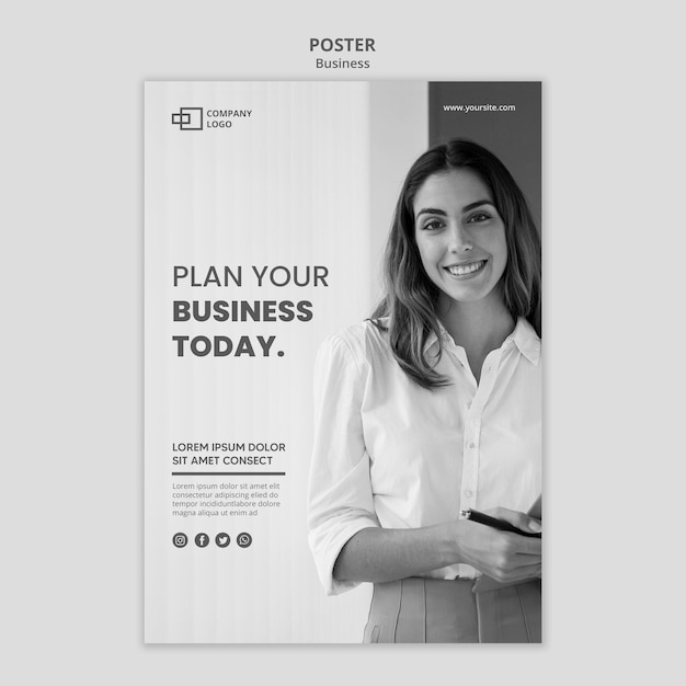 Business Poster Template – Free Download