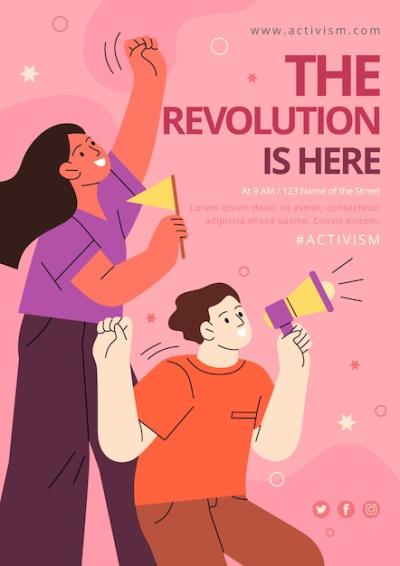 Activism Poster Template Design – Free Download