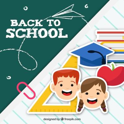 Back to School Background Featuring Students – Free Download